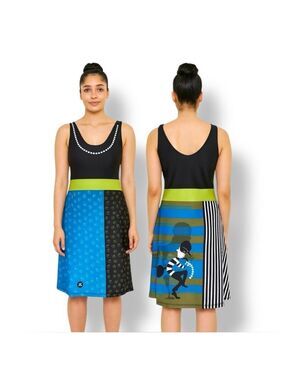 VOLT #42 Bandit Sleeveless Dress Polyester Spandex Blend Rare Design US Sz 10